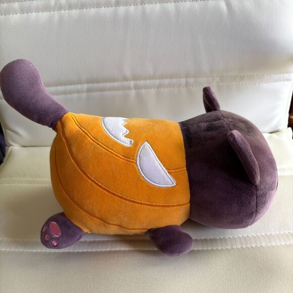 2021Bat Face Cat 11" Halloween Pumpkin Cat Plush  Plush Animal - Picture 2 of 8